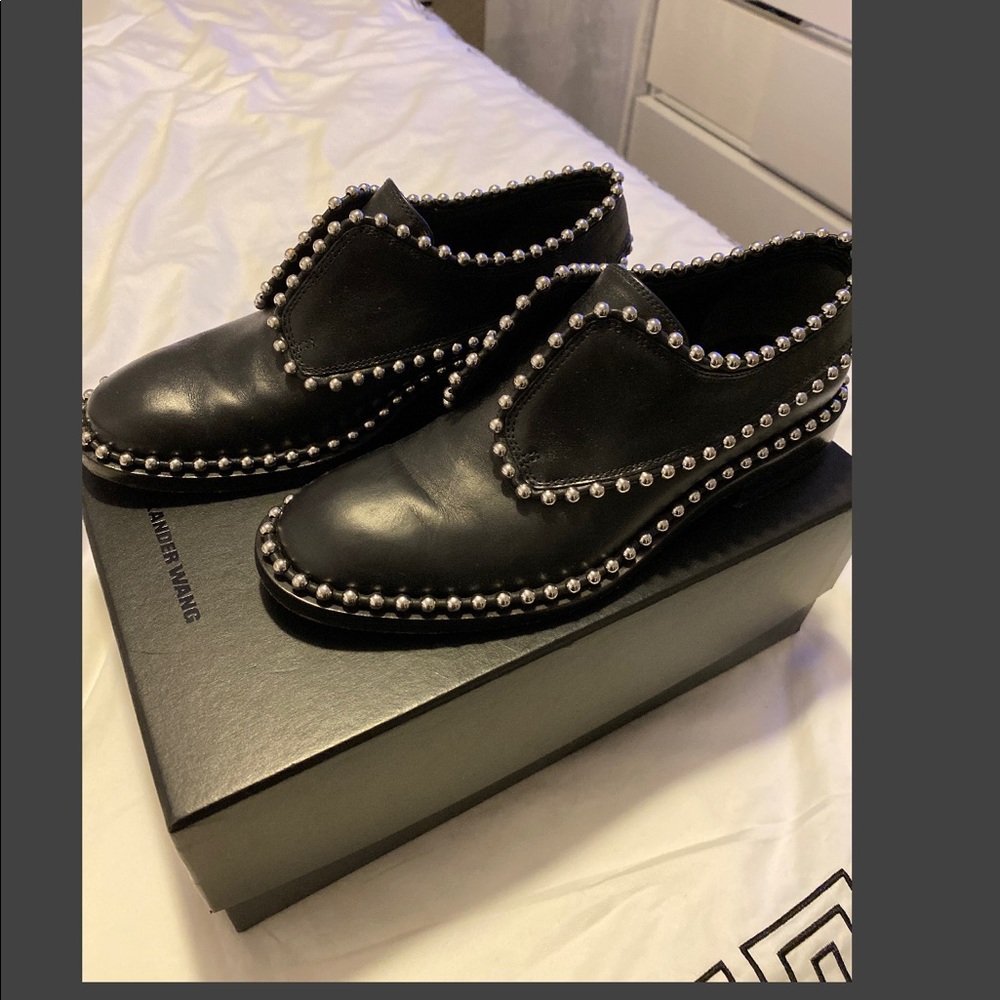 Alexander Wang black leather oxford size 36